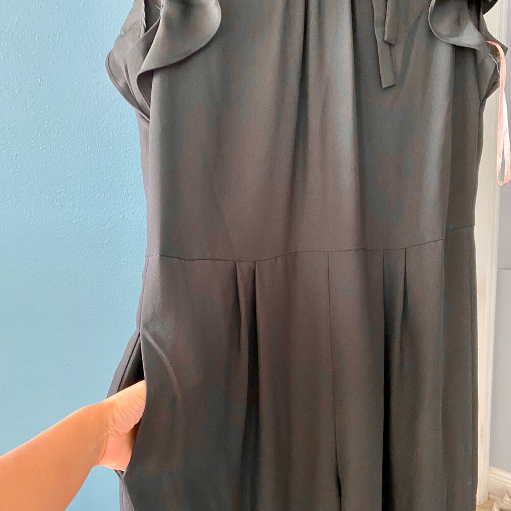 Gal Meets Glam Sybil Flutter Sleeve Black Jumpsuit size 16 - Picture 11 of 16